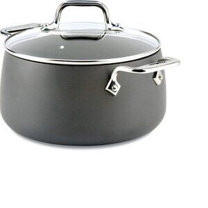 All-clad HA1 Hard Anodized Nonstick Cookware 4Qt Soup Pot With Lid
